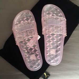 Fenty x Puma Pink Jelly Slides 9.5
